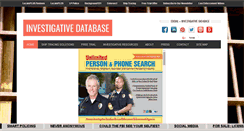 Desktop Screenshot of investigativedatabase.com