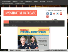 Tablet Screenshot of investigativedatabase.com